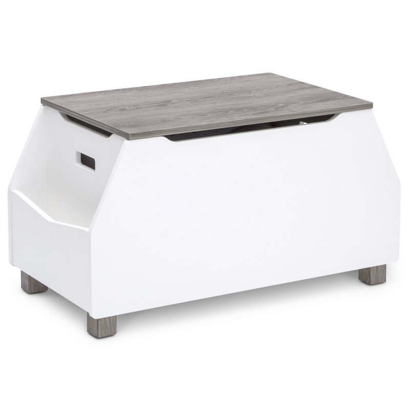 Delta Children Delta Rustic TwoTone w/Crafted Limestone Toy Box